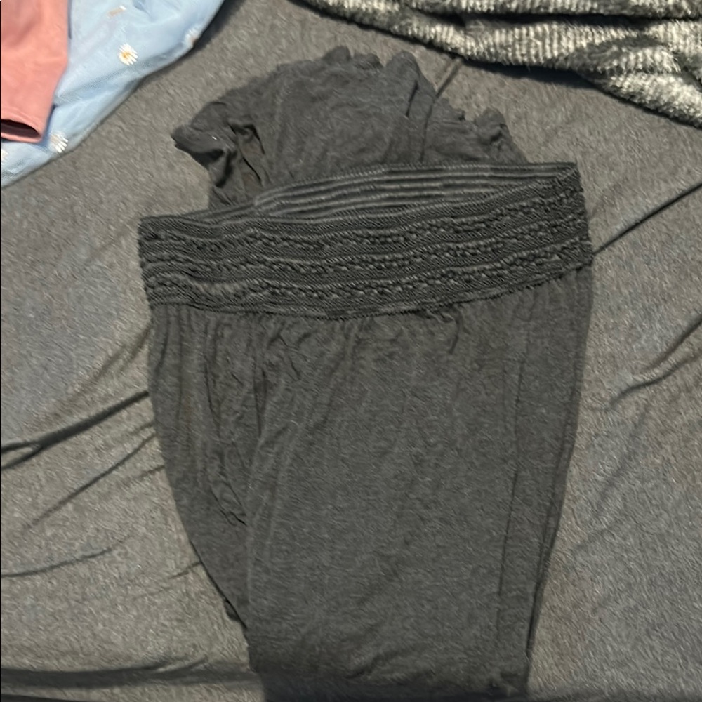 Lapis Gray Textured Skirt